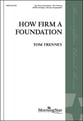 How Firm a Foundation SATB choral sheet music cover